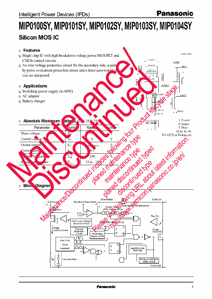 MIP0104SY_8204310.PDF Datasheet