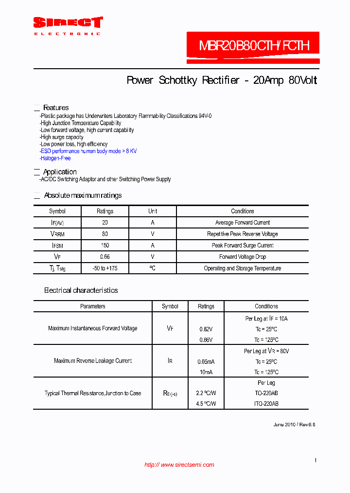 MBR20B80CTH_8207510.PDF Datasheet