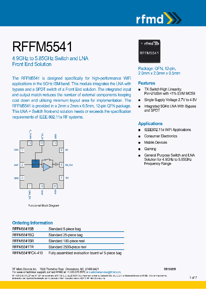 RFFM5541SR_8207498.PDF Datasheet