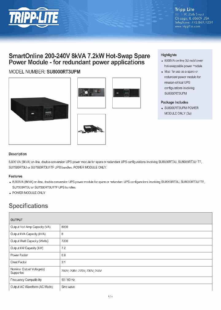 SU8000RT3UPM_8207490.PDF Datasheet
