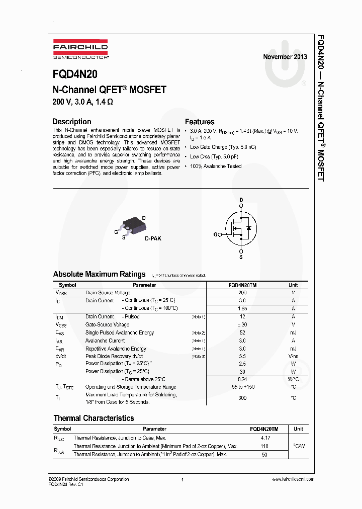 FQD4N20_8207976.PDF Datasheet