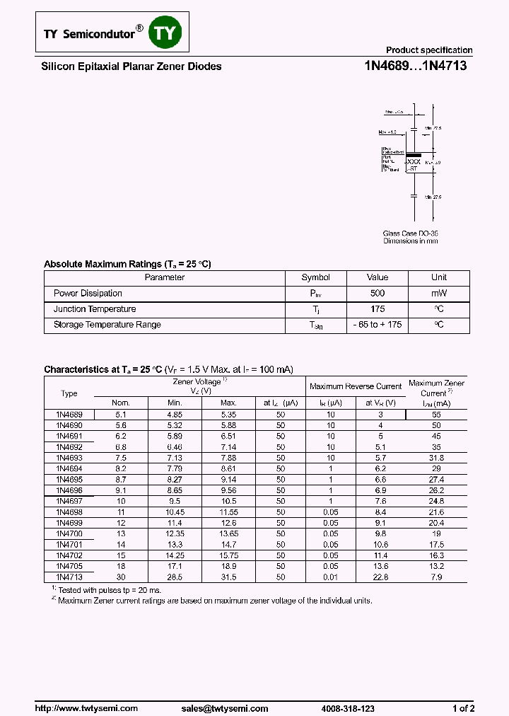 1N4694_8208552.PDF Datasheet