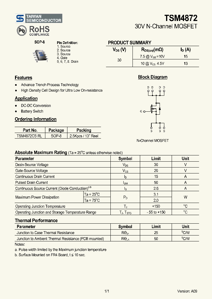 TSM4872CSRL_8209827.PDF Datasheet
