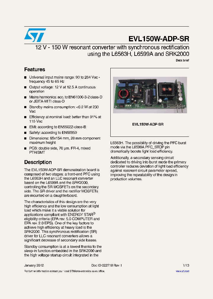 EVL150W-ADP-SR_8210501.PDF Datasheet