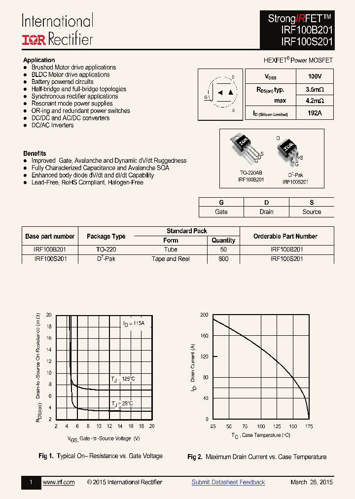 IRF100B201_8210639.PDF Datasheet
