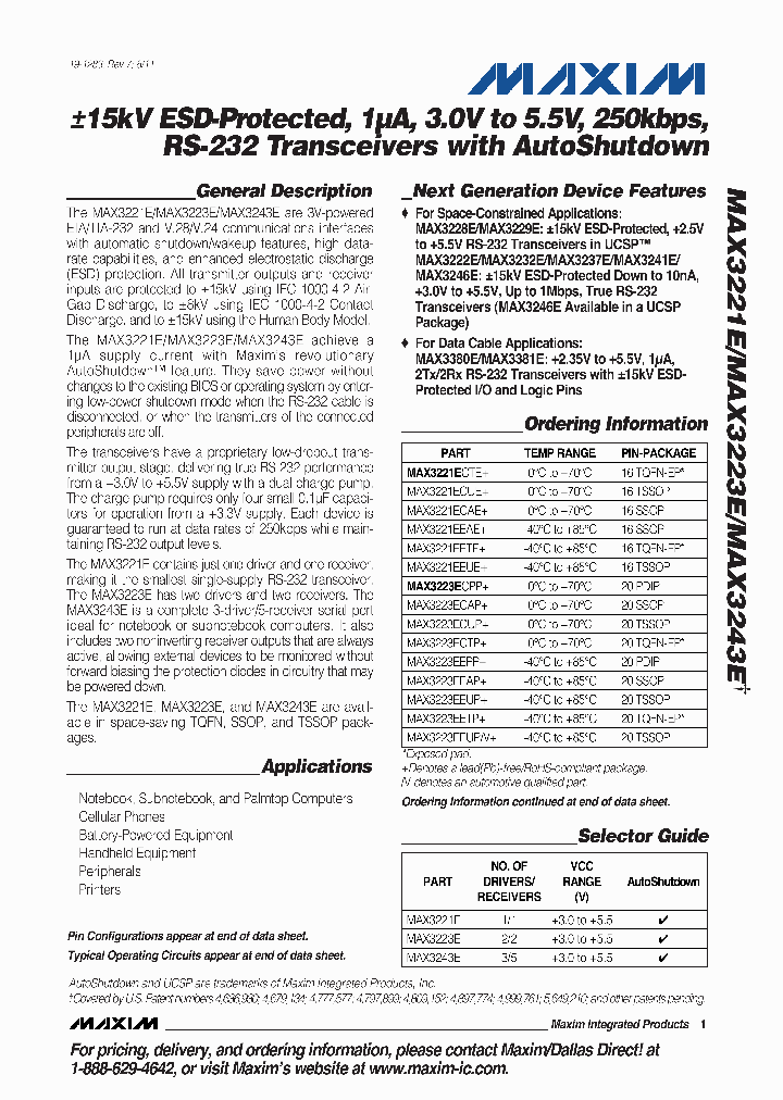 MAX3223E_8210686.PDF Datasheet