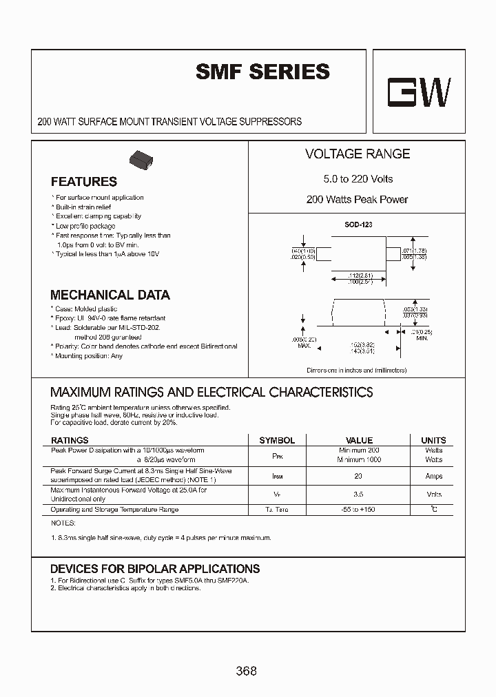 SMF_8210945.PDF Datasheet