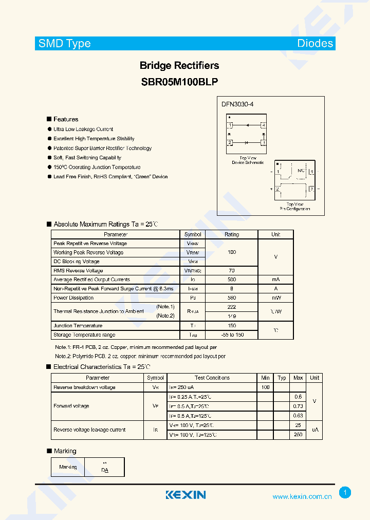 SBR05M100BLP_8211424.PDF Datasheet