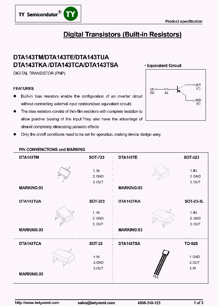 DTA143TCA_8213824.PDF Datasheet