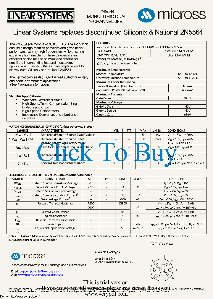 2N5564_8215449.PDF Datasheet
