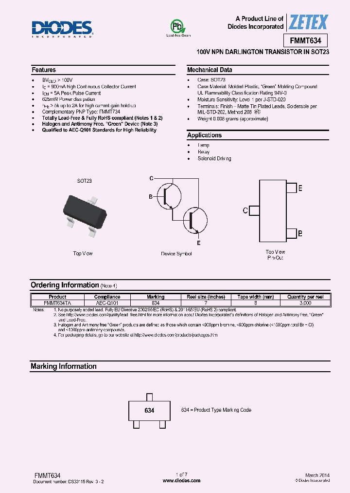 FMMT634-15_8219332.PDF Datasheet