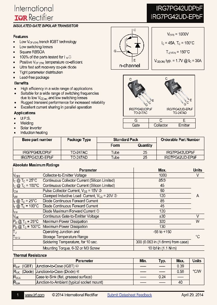 IRG7PG42UDPBF-15_8220915.PDF Datasheet
