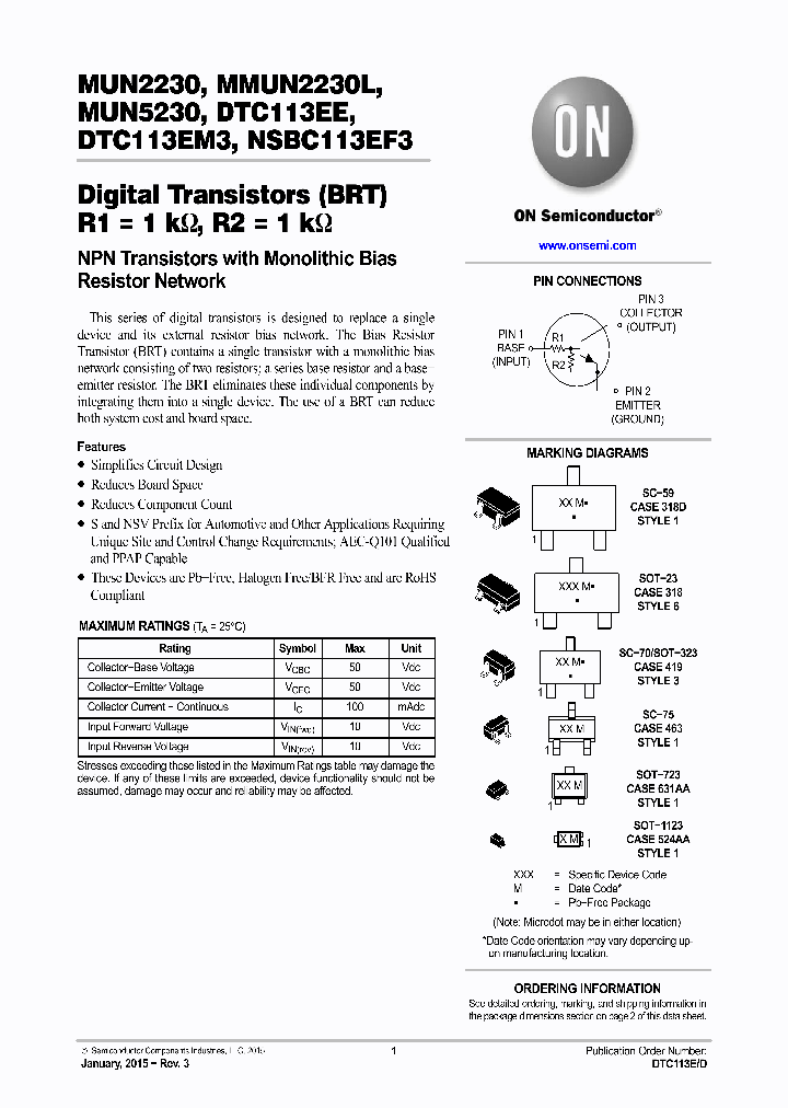 NSVMMUN2230LT1G_8221034.PDF Datasheet