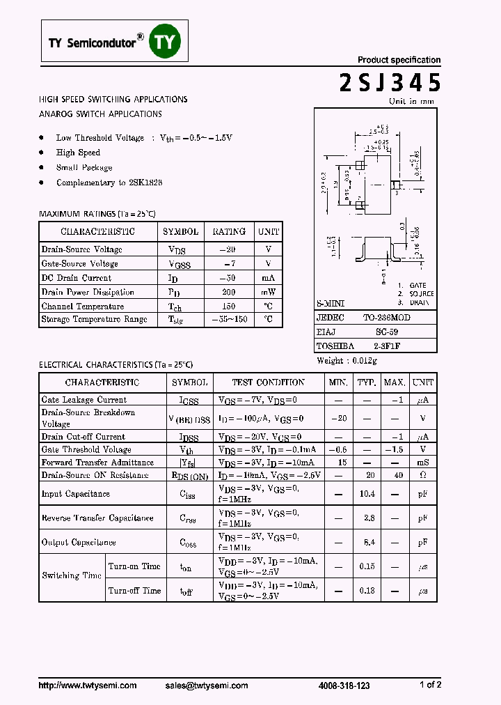 2SJ345_8223659.PDF Datasheet