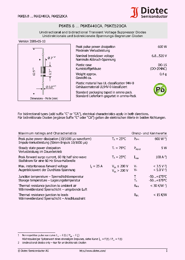 P6KE520CA_8224248.PDF Datasheet
