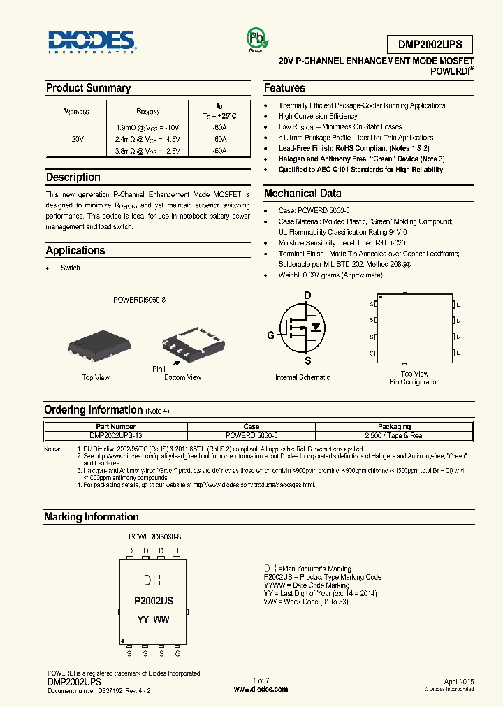 DMP2002UPS-15_8226107.PDF Datasheet