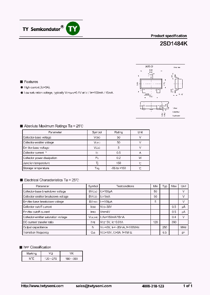 2SD1484K_8227325.PDF Datasheet