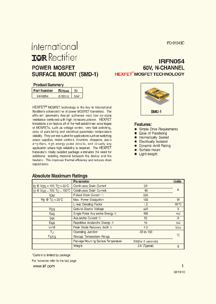 IRFN054_8227796.PDF Datasheet