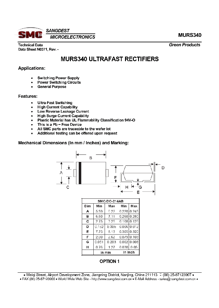 MURS340_8228184.PDF Datasheet