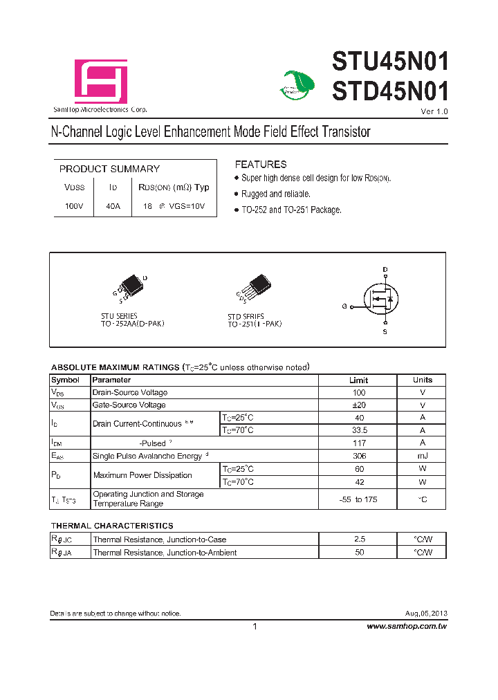STD45N01_7844525.PDF Datasheet
