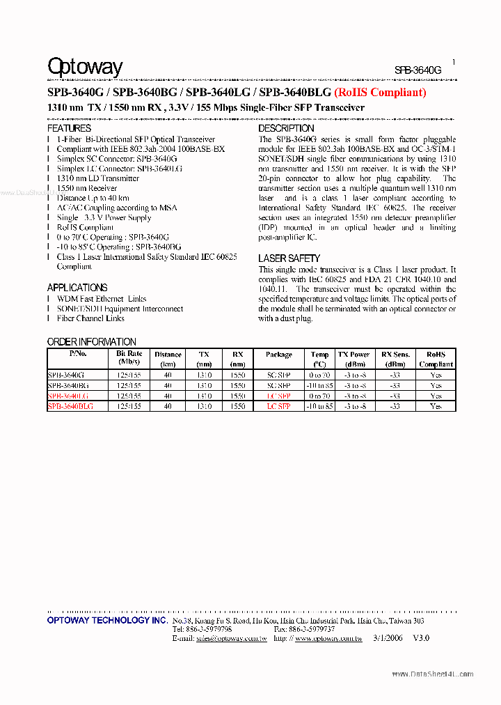 SPB-3640XG_7843110.PDF Datasheet