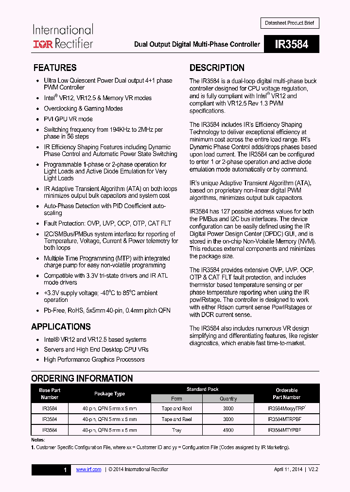 IR3584_8231461.PDF Datasheet