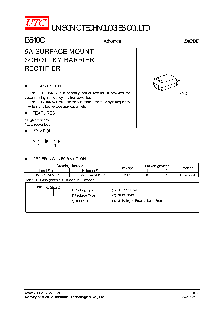 B540CL-SMC-R_8232096.PDF Datasheet