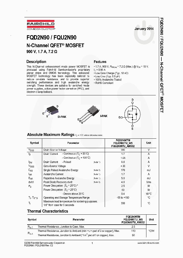 FQD2N90TF_8233639.PDF Datasheet
