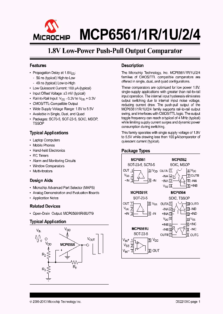 MCP6562_8233749.PDF Datasheet