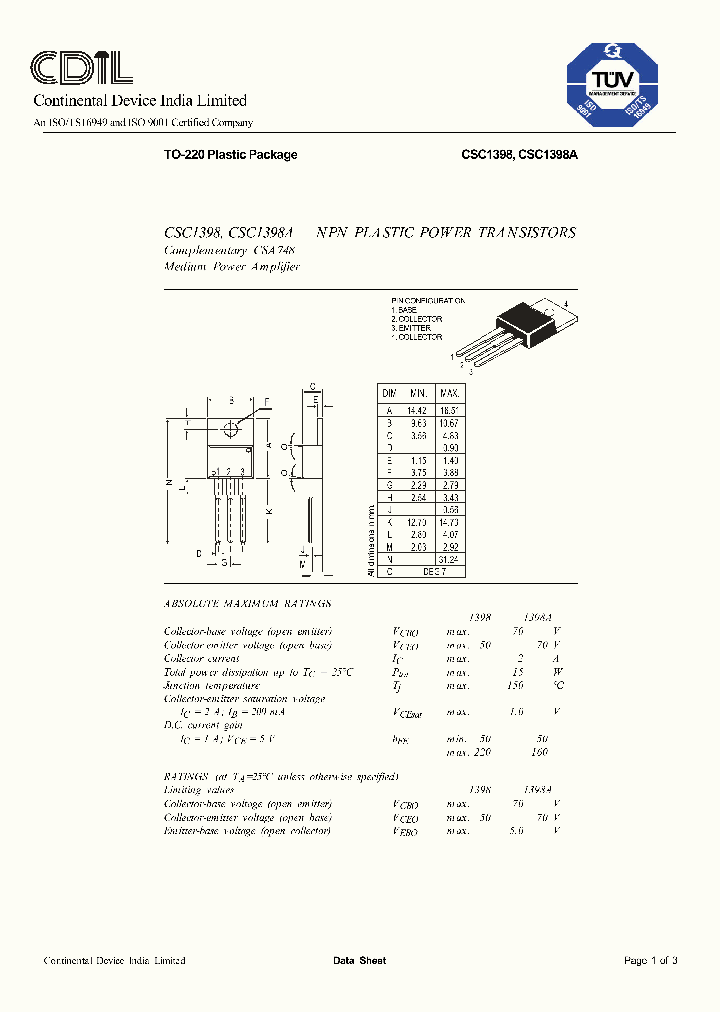 CSC1398_8234127.PDF Datasheet