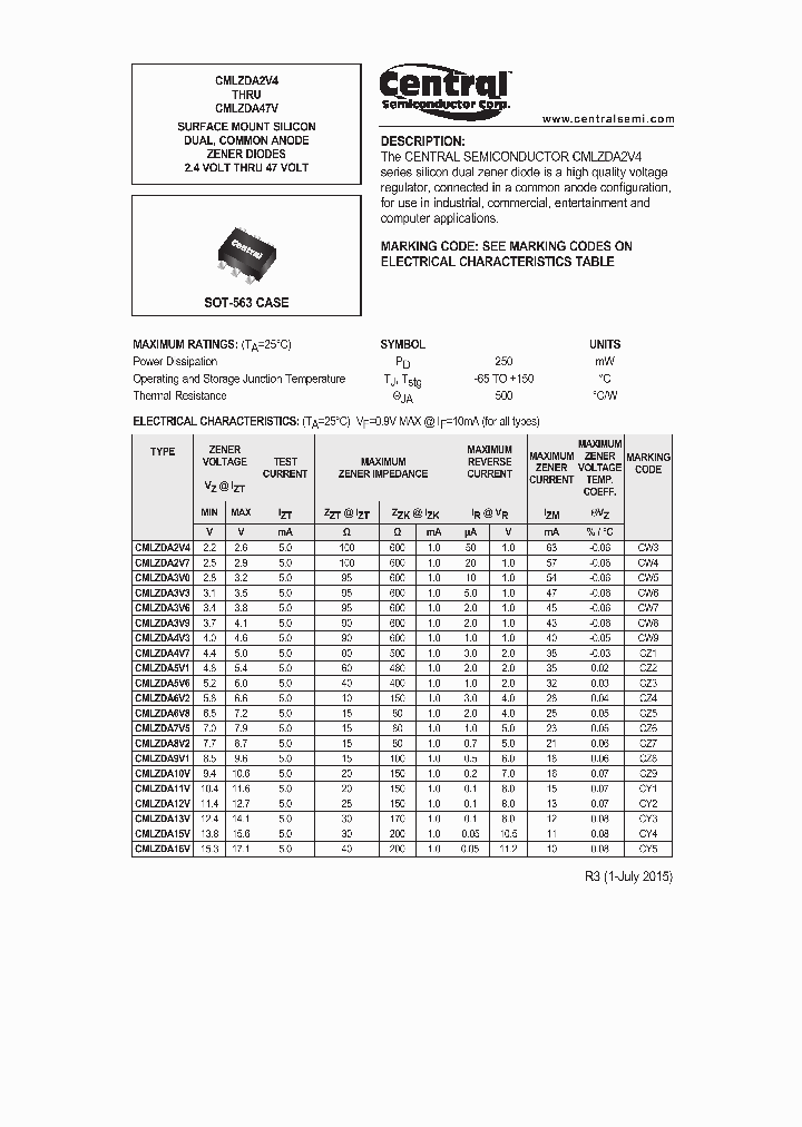CMLZDA24V_8236660.PDF Datasheet