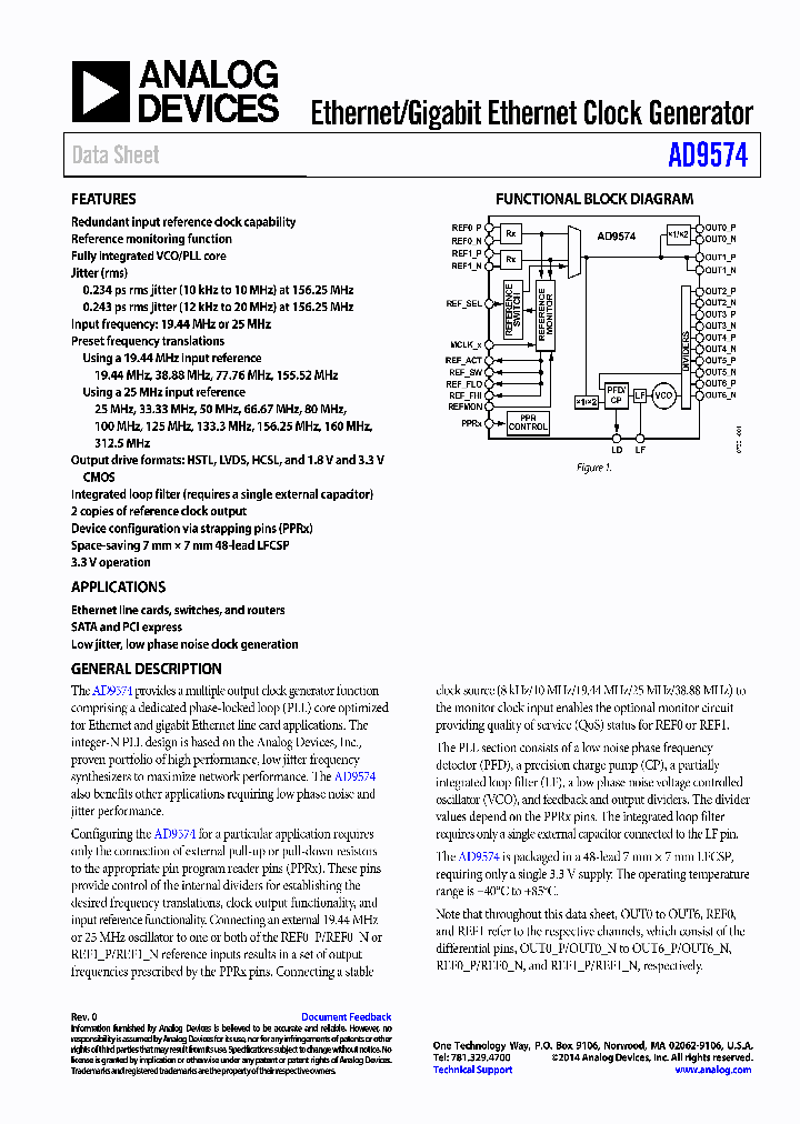 AD9574BCPZ_7846884.PDF Datasheet