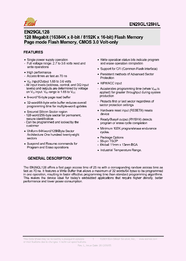 EN29GL128HL_8237416.PDF Datasheet