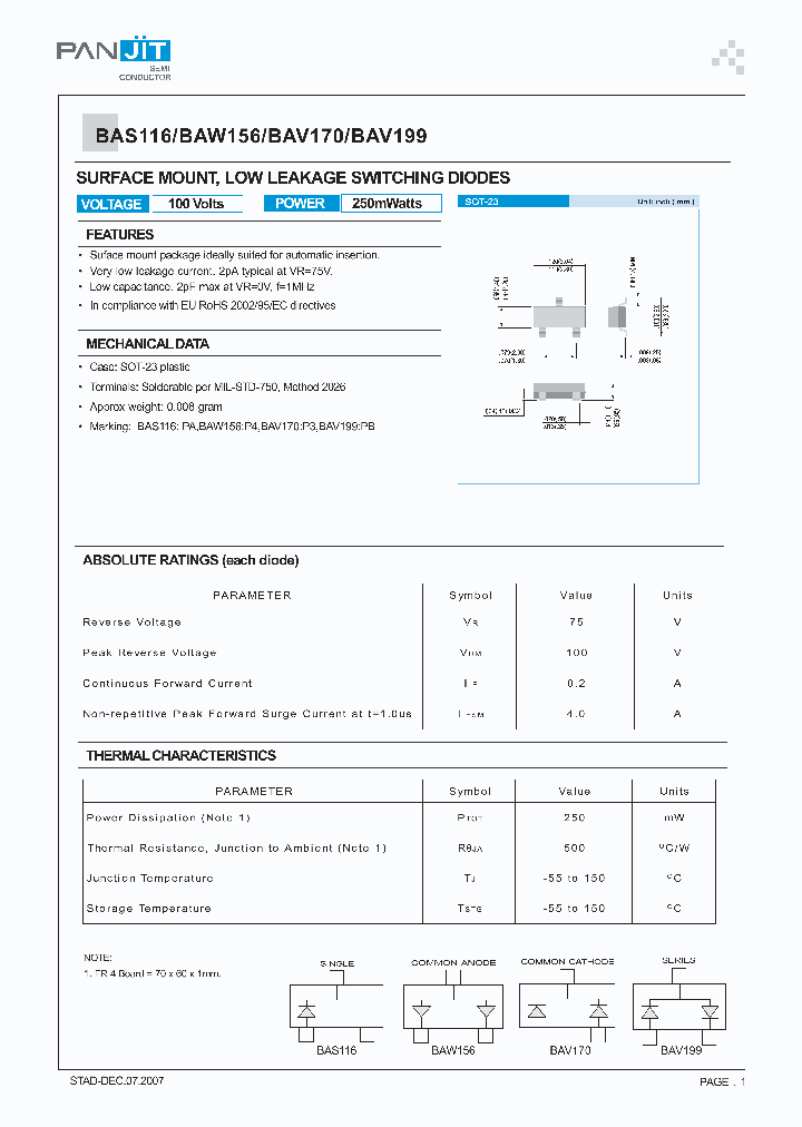 BAV199_8238229.PDF Datasheet