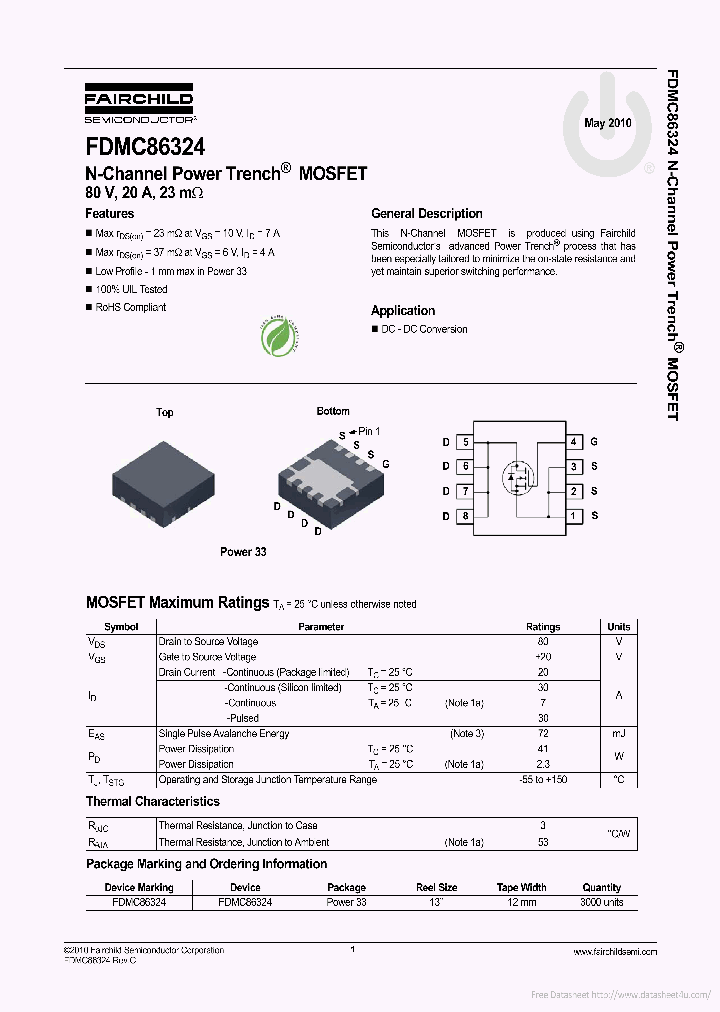 FDMC86324_7848159.PDF Datasheet