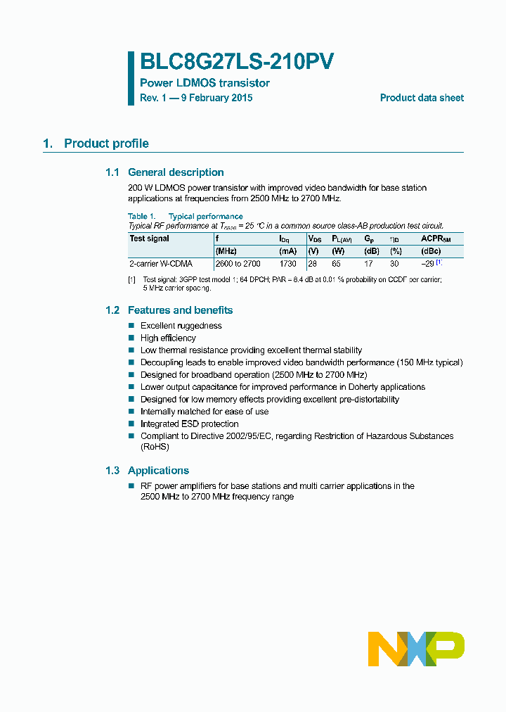 BLC8G27LS-210PV-15_8241130.PDF Datasheet