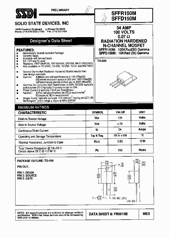 SFFR150M_7849706.PDF Datasheet