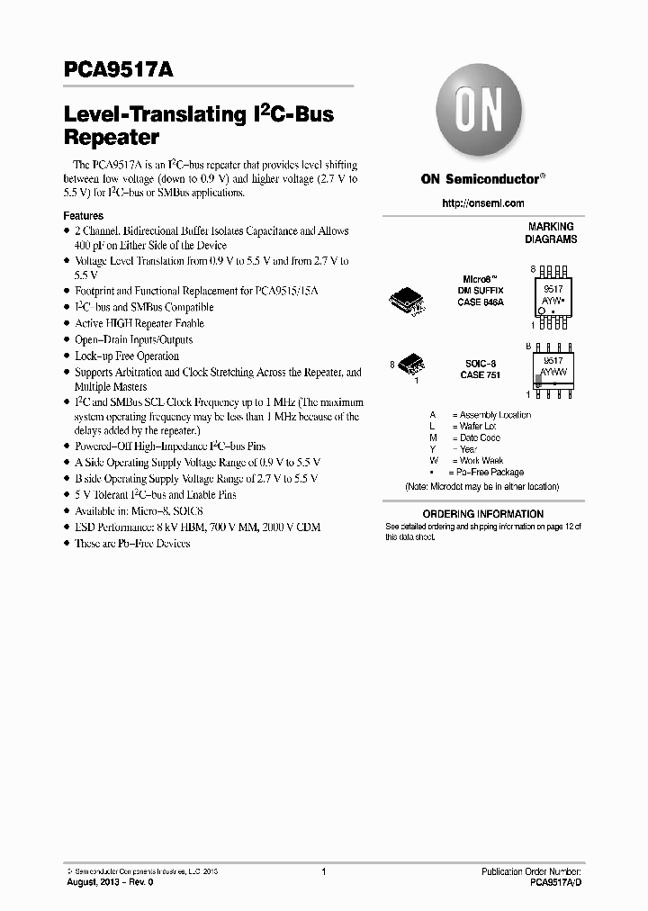 PCA9517ADMR2G_8242252.PDF Datasheet
