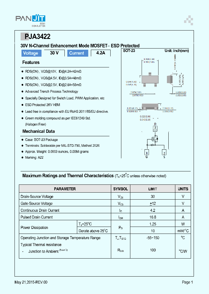 PJA3422_8243747.PDF Datasheet