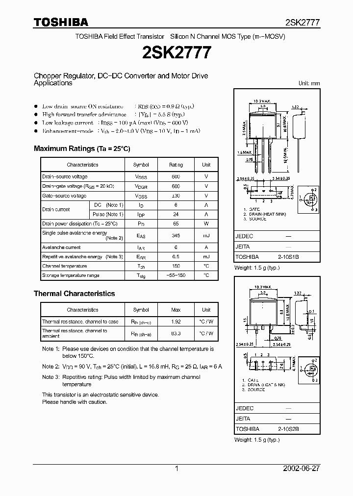 2SK2777_8244340.PDF Datasheet