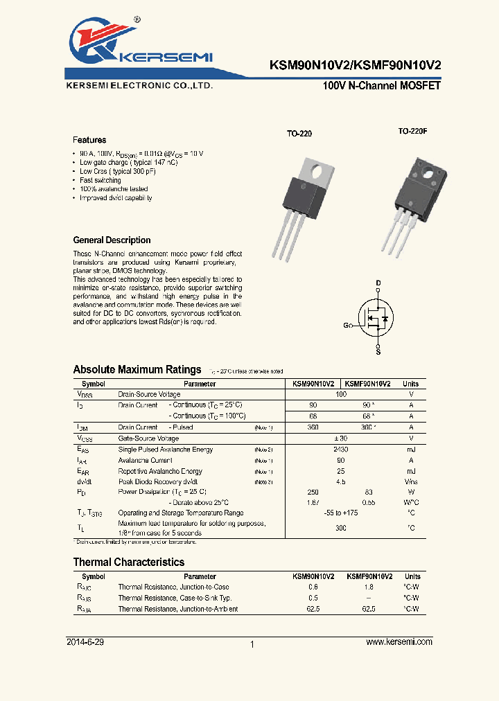 KSM90N10V2_8244366.PDF Datasheet