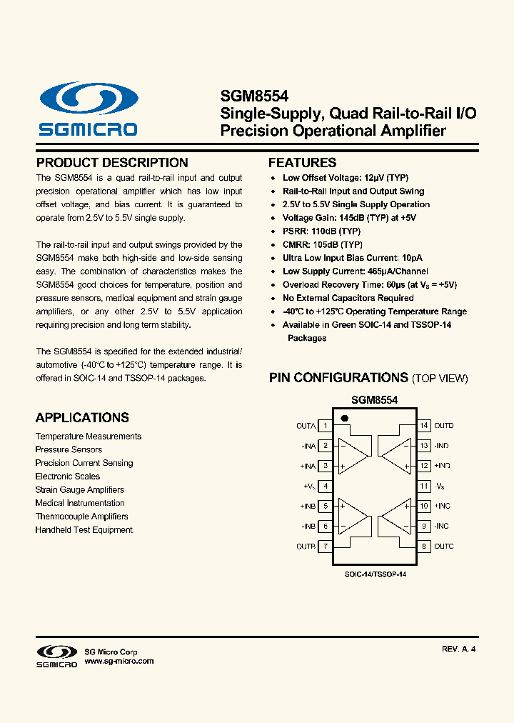 SGM8554_8247372.PDF Datasheet