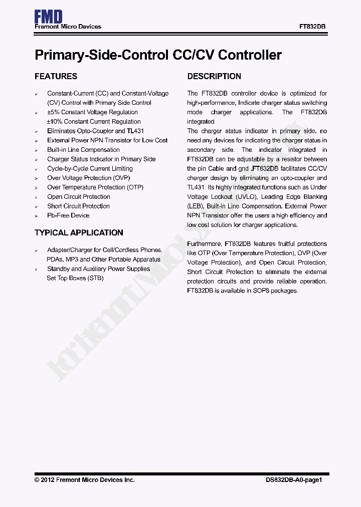 FT832DB_8247530.PDF Datasheet