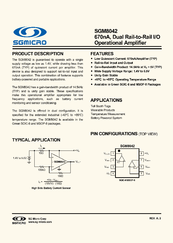 SGM8042_8247844.PDF Datasheet