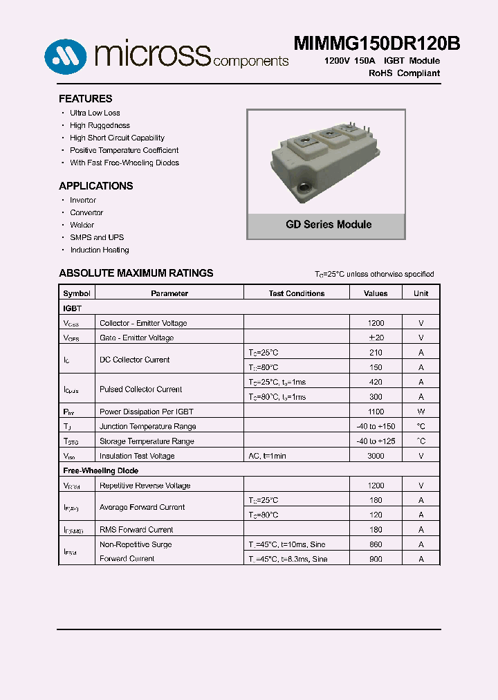 MIMMG150DR120B_8248636.PDF Datasheet