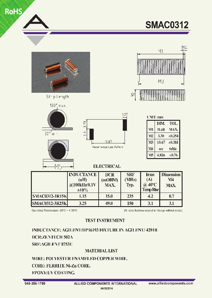 SMAC0312_8250738.PDF Datasheet