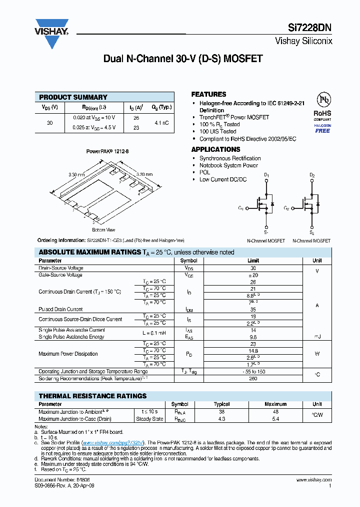SI7228DN_8251110.PDF Datasheet