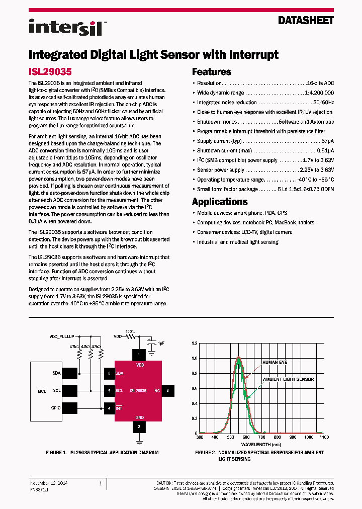 ISL29035EVAL1Z_8251840.PDF Datasheet