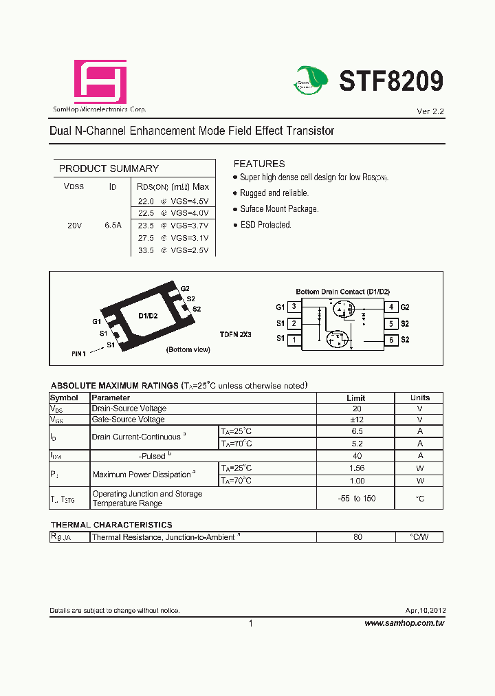 STF8209_8252390.PDF Datasheet