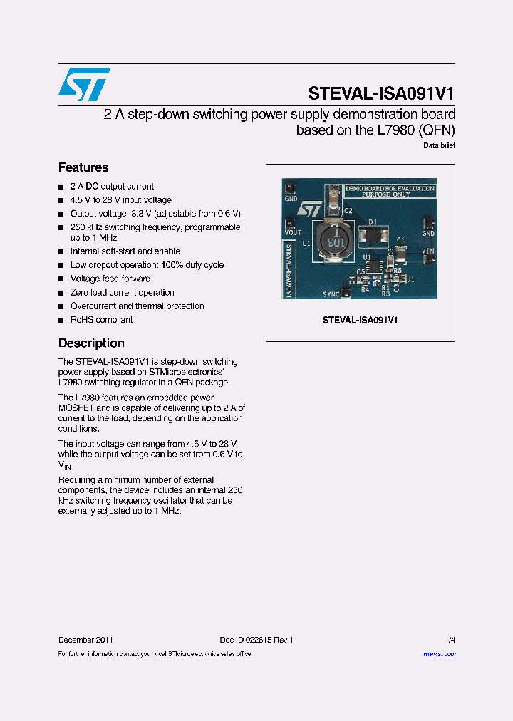 STEVAL-ISA091V1_8252487.PDF Datasheet